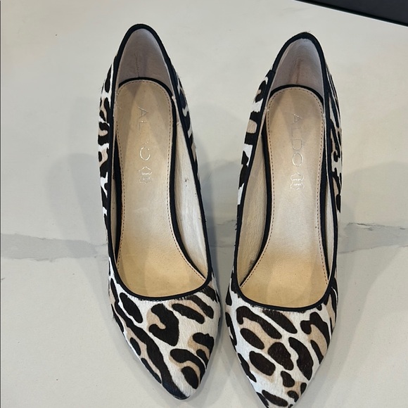 Chic Aldo Animal Print Piny Hair Stilettos - Picture 2 of 5